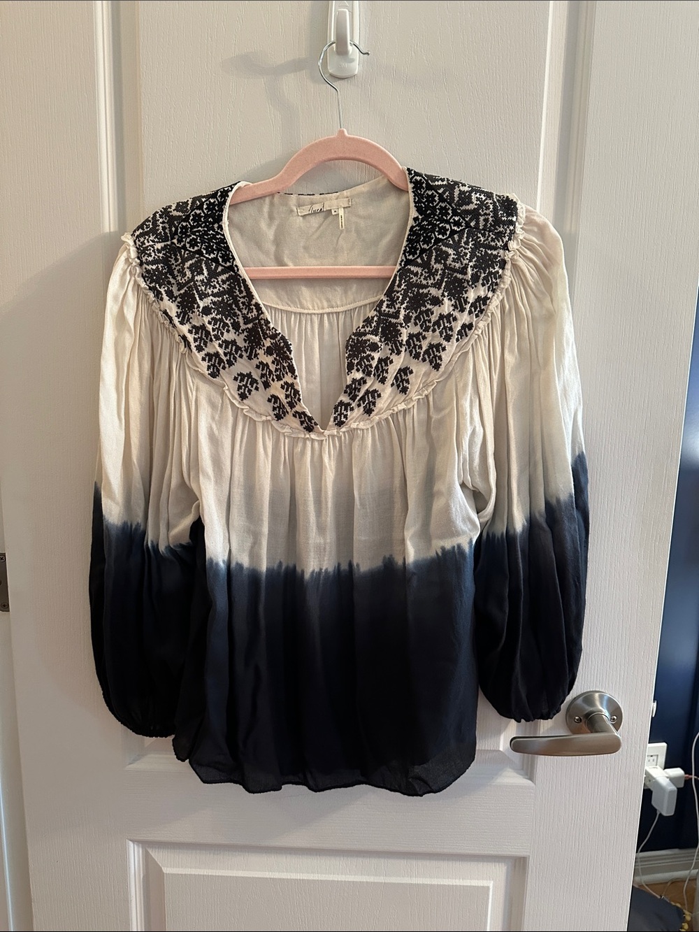 Anthropologie Boho style V-neck blouse